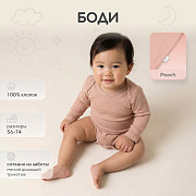 Боди Rant Ribelle с длинным рукавом 6194 ЧЗ 6194/1 peach 74