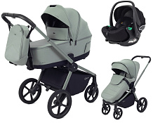 Детская коляска Rant Flex Therm Soft 3 в 1 с автокреслом Evomax Black Forest Green