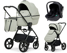 Детская коляска Rant Teo Soft 3 в 1 с автокреслом Miro Black Sage