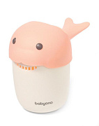 Детская кружка BabyOno Whale для ополаскивания розовая