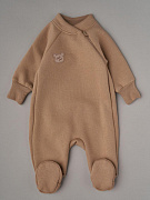 Комбинезон Little Star со стойкой футер c начёсом 0214 (ЧЗ-мз) бежевый 68