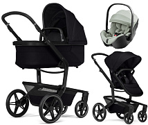 Детская коляска 3 в 1 Joolz Day 5 и автокресло Britax Roemer Baby-Safe Pro Style Sage green Space Black