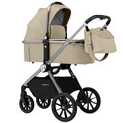 Детская коляска Sweet Baby Verde Silver 3 в 1 Beige