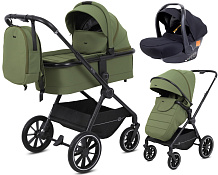 Детская коляска Rant Moss 3 в 1 с автокреслом Carry Pro Black Olive