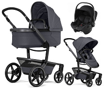 Детская коляска 3 в 1 Joolz Day 5 и автокресло Baby-Safe Core Space Black Stone Grey