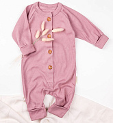 Комбинезон на пуговицах AmaroBaby Fashion розовый 62