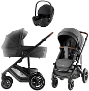 Коляска 3 в 1 Britax Roemer Smile 5Z Style и автокресло Baby-Safe PRO LUX Onyx Black Mineral Grey