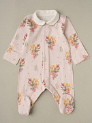 Комбинезон Little Star Мышонок с тюльпанами интерлок 31835 (ЧЗ-мз) лиловый 74