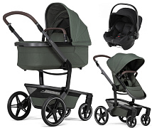 Детская коляска 3 в 1 Joolz Day 5 и автокресло Baby-Safe Core Space Black без адаптеров Forest Green