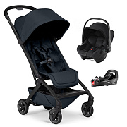 Прогулочная коляска Joolz Aer 2 и автокресло Baby-Safe Core Space Black и база Vario Base 5Z Dark navy blue