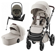 Коляска 3 в 1 Britax Roemer Smile 5Z LUX и автокресло Baby-Safe PRO LUX Urban Olive + Vario Base 5Z Soft Taupe