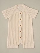 Песочник Little Star вязаный 0831 (ЧЗ-мз) сливочный 56