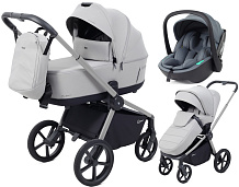 Детская коляска Rant Flex Therm Soft 3 в 1 с автокреслом Miro Graphite Stone Grey