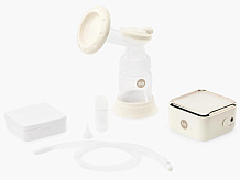 Молокоотсос Happy Baby с электрическим приводом и функцией аспиратора 22009 new cream