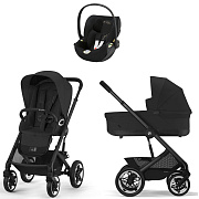 Коляска Cybex Talos S Lux BLK complete Cloud T Jeremy Scott Wings 3 в 1 Moon Black с дождевиками