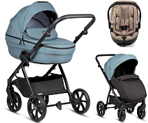 Детская коляска Tutis Uno 6 Plus Essential collection 3 в 1 с автокреслом Beno Beige 1602143 Menta