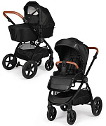 Детская коляска 2 в 1 Tomix Walker LUX BLACK+SHINNY BLACK