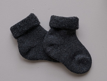 Носочки НаследникЪ Выжанова для младенцев полный плюш NPML антрацит, р.0 мес. 1