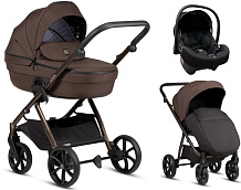 Детская коляска Tutis Uno 6 Plus Essential collection 3 в 1 с автокреслом Elo Lux EduSky Black 1602147 Tiramissu с сумкой