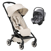 Прогулочная коляска Joolz Aer 2 и автокресло Baby-Safe Core Frost Grey Calming Beige