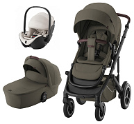 Коляска 3 в 1 Britax Roemer Smile 5Z LUX и автокресло Baby-Safe PRO LUX Soft Taupe Urban Olive