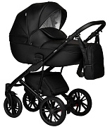 Детская коляска Indigo Mio Eco 2 в 1 01 черная кожа