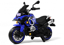 Детский электромотоцикл RiverToys М009БХ синий