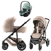 Коляска 3 в 1 Britax Roemer Smile 5Z Style и автокресло Baby-Safe Pro Jade Green Teak