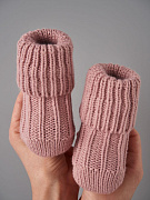 Носочки вязаные Little star Лапша 5102 (ЧЗ-нк) розовый вереск, 8 см