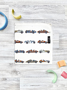 Двусторонний плед Mjolk Retro Cars 120х85 см