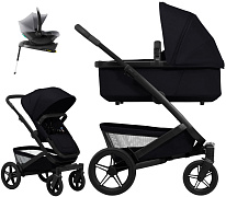 Детская коляска 4 в 1 Joolz Geo5 и автокресло Baby-Safe Core Frost Grey и база Baby-Safe Core без адаптеров Space Black