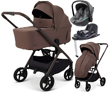 Детская коляска Rant Aventa 4 в 1 с автокреслом Miro Olive и базой Beige