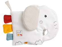 Мягкая игрушка-книжка с подвесом Fehn Слоник NATUR