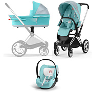 Коляска 3 в 1 Cybex Priam IV и автокресло Cloud T i-Size Design Collaborations Jeremy Scott Car