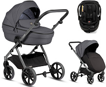 Детская коляска Tutis Uno 6 Plus Essential collection 3 в 1 с автокреслом Beno Black 1602169 Antracite