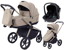 Детская коляска Rant Flex Therm Soft 3 в 1 с автокреслом Miro Black Sandy Beige