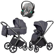 Коляска Carrello Vector CRL-6550 и автокресло Cybex Aton S2 Lava Grey 3 в 1 Landscape Grey