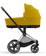Коляска для новорожденных Cybex Priam IV Chrome Brown Mustard Yellow