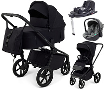 Детская коляска Rant Flex Forma 4 в 1 RA124 с автокреслом Miro Olive и базой Black Черный