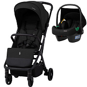 Прогулочная коляска Sweet Baby Aura Basic SBL + автокресло Elegante Plus Black