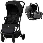 Прогулочная коляска Sweet Baby Aura Basic SBL + автокресло Premier Grey Black