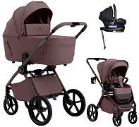 Коляска 4 в 1 Sweet Baby SBL Elegante Therma Colore + автокресло Elegante Plus с базой i-Size ISOFIX DK780 Mokka Neo