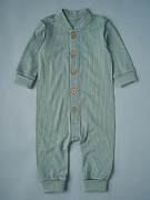 Комбинезон-стойка Little Star на пуговицах интерлок 93054 оливковый 62