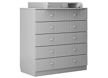 Комод Antemi Fred с пеленальным столиком НИК 73с серый + НИК 70 с Серый