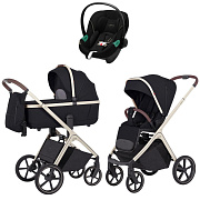 Коляска Carrello Vector CRL-6550 и автокресло Cybex Aton S2 Moon Black 3 в 1 Pearl Black