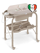 Пеленальный стол с ванночкой CAM Cambio 261 бежевый с мишкой (ванночка бежевая)