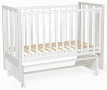 Детская кроватка Bebizaro Heirloom New маятник универсальный без ящика белый/серый