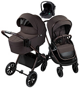 Детская коляска AmaroBaby Phenom 3 в 1 с автокреслом Rant Miro Black шоколадный