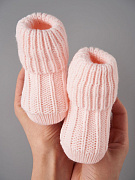 Носочки вязаные Little Star Лапша 5102 (нк) розовый, 10 см 2