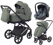 Детская коляска Rant Garda 3 в 1 с автокреслом Miro Graphite Olive